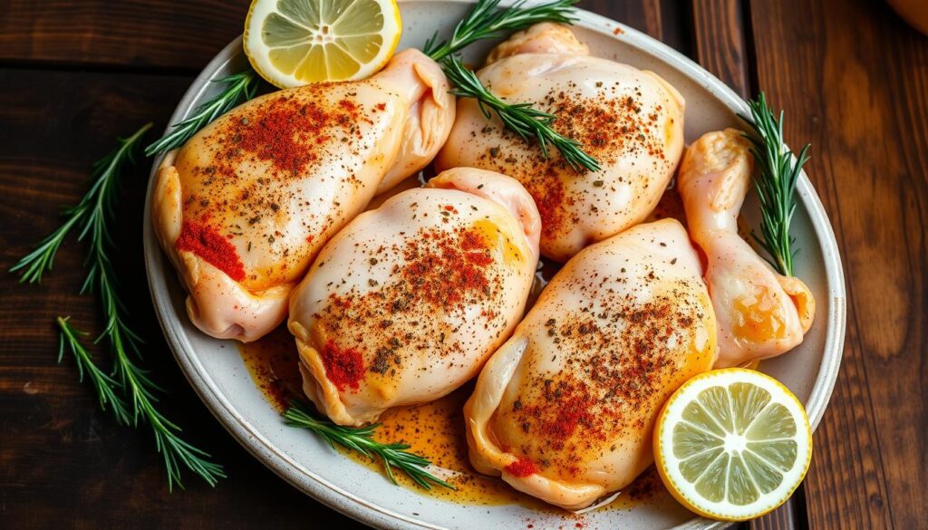 Seasoned Bone-In Chicken Breasts