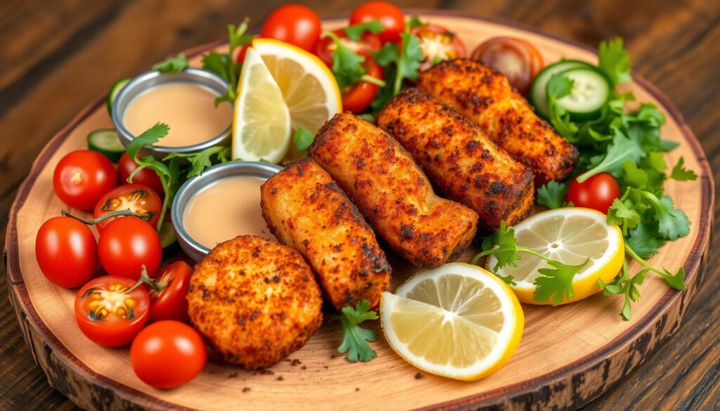 air fried salmon bites meal options