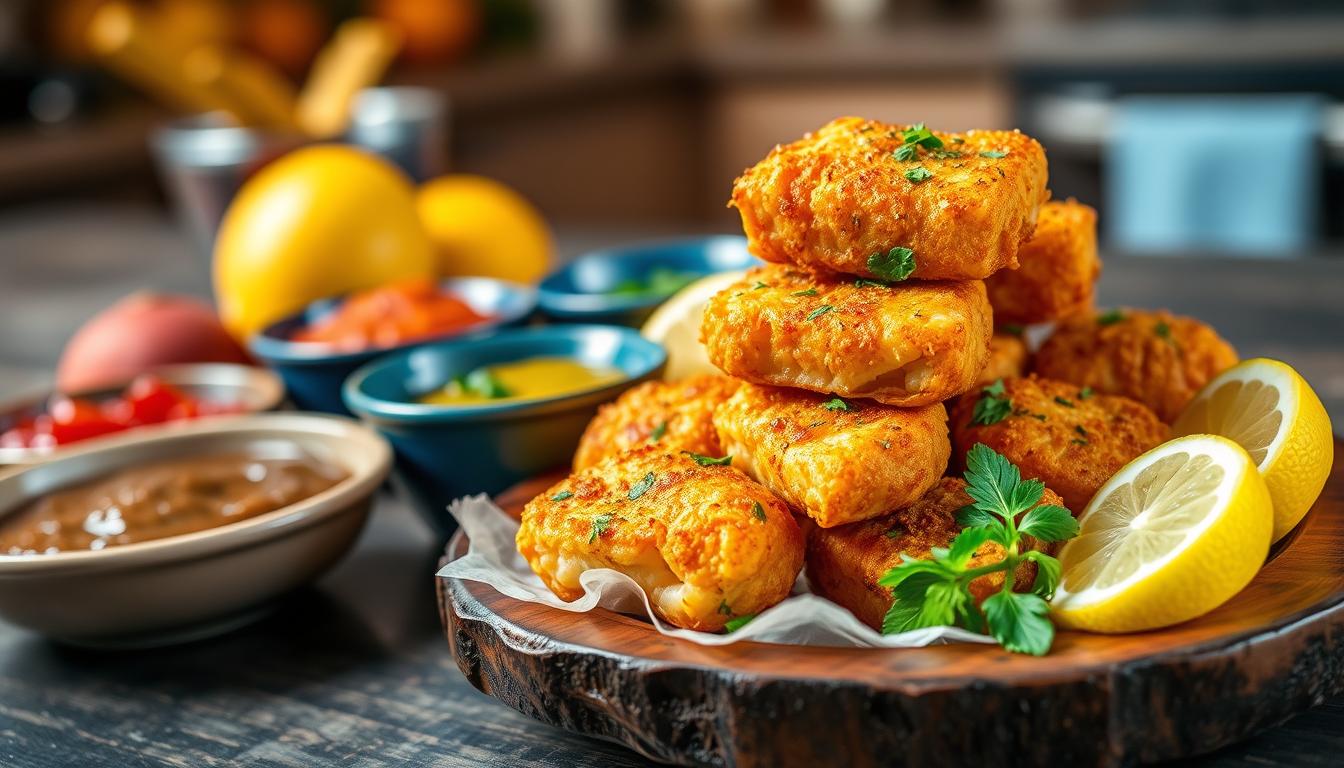 air fried salmon bites