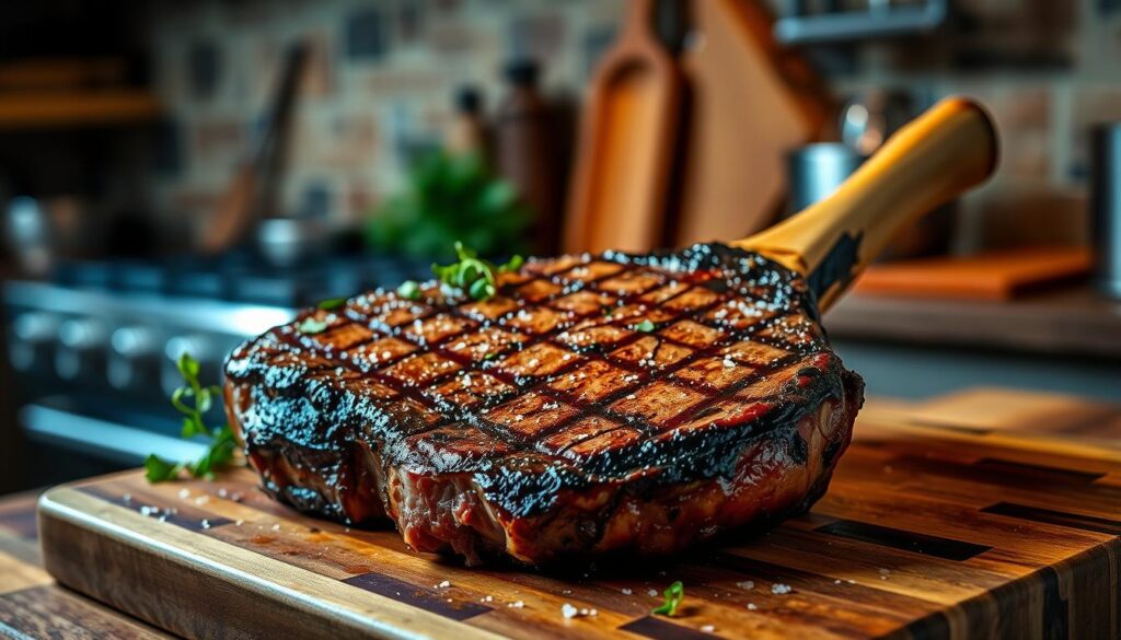 grilling a tomahawk steak