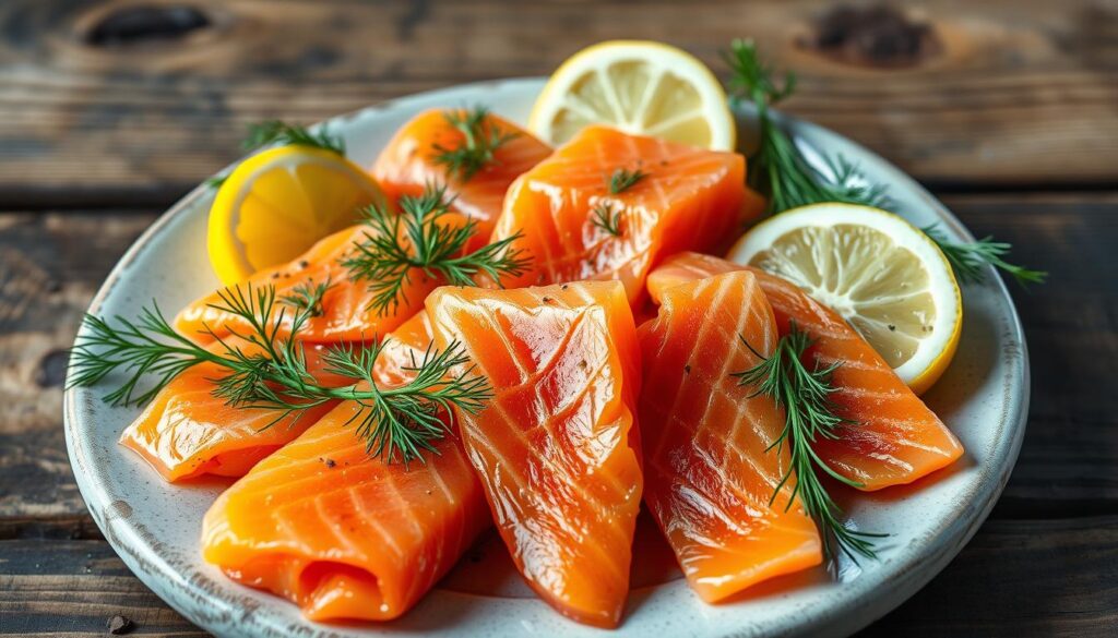 smoked salmon