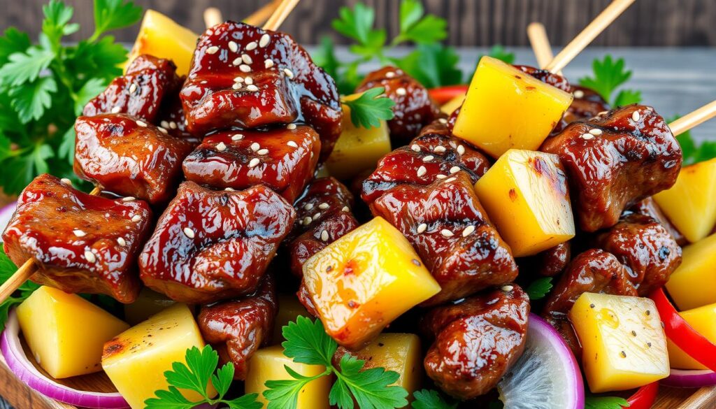 Teriyaki Beef Skewers