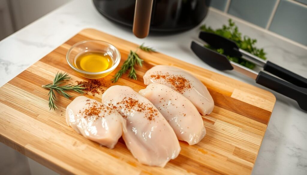 preparing thin chicken breast